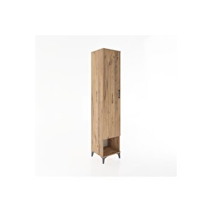 Hyperion Dolap 3 Raflı Tek Kapaklı Tek Askılı 44x44x221 Çam-çam