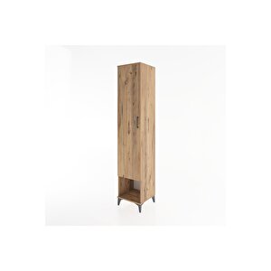 Hyperion Dolap 3 Raflı Tek Kapaklı Tek Askılı 44x44x221 Çam-çam