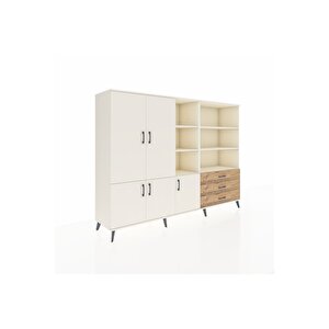 Hyperion Dolap 11 Raflı 3 Çekmeceli 5 Kapaklı 220x44x163 Aytaşı-aytaşı/çam