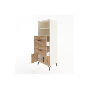 Hyperion Dolap 2 Raflı 2 Çekmeceli 2 Kapaklı 60x44x163 Aytaşı-çam