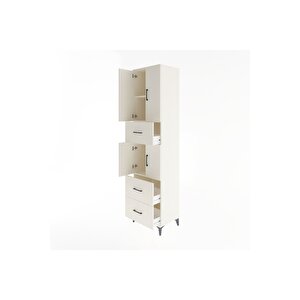 Hyperion Dolap 3 Raflı 3 Çekmeceli 4 Kapaklı 60x44x243 Aytaşı-aytaşı