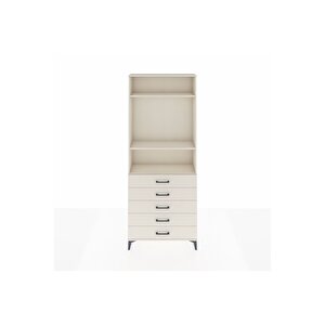 Arges Dolap 3 Raflı 5 Çekmeceli 88x30x221 Aytaşı-aytaşı