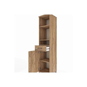 Hyperion Dolap 4 Raflı Tek Çekmeceli Tek Kapaklı 44x44x195 Çam-çam