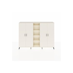 Arges Dolap 12 Raflı 4 Kapaklı 220x30x163 Aytaşı-aytaşı