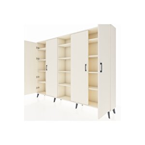 Arges Dolap 12 Raflı 4 Kapaklı 220x30x163 Aytaşı-aytaşı