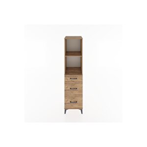 Hyperion Dolap 2 Raflı 3 Çekmeceli 44x44x182 Çam-çam