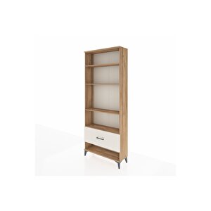 Arges Dolap 4 Raflı Tek Çekmeceli 88x30x221 Çam-aytaşı