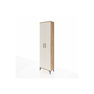 Arges Dolap 5 Raflı 2 Kapaklı 60x30x221 Çam-aytaşı