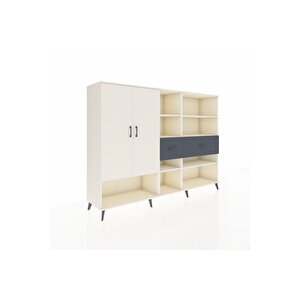 Hyperion Dolap 10 Raflı 2 Çekmeceli 2 Kapaklı 220x44x163 Aytaşı-aytaşı/antrasit