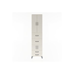 Arges Dolap 4 Raflı 4 Çekmeceli 4 Kapaklı 60x30x243 Aytaşı-aytaşı