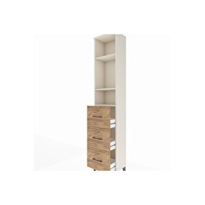 Arges Dolap 3 Raflı 3 Çekmeceli 44x30x221 Aytaşı-çam