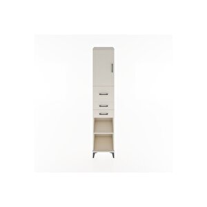 Hyperion Dolap 3 Raflı 3 Çekmeceli Tek Kapaklı 44x44x221 Aytaşı-aytaşı