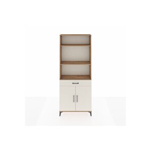 Arges Dolap 4 Raflı Tek Çekmeceli 2 Kapaklı 88x30x221 Çam-aytaşı