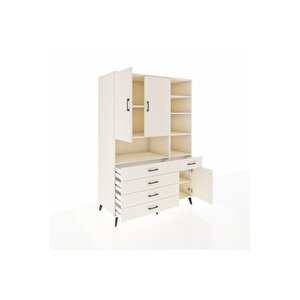 Kronos Dolap 8 Raflı 5 Çekmeceli 3 Kapaklı 132x59x195 Aytaşı-aytaşı/aytaşı