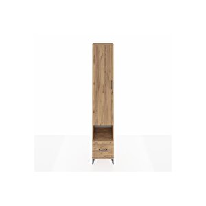 Hyperion Dolap 6 Raflı Tek Çekmeceli Tek Kapaklı 44x44x243 Çam-çam