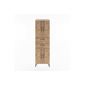 Hyperion Dolap 4 Raflı 2 Çekmeceli 4 Kapaklı 60x44x195 Aytaşı-çam