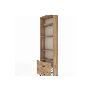 Arges Dolap 4 Raflı 2 Çekmeceli 60x30x221 Çam-çam