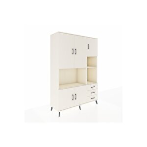 Hyperion Gardrop 9 Raflı 3 Çekmeceli 5 Kapaklı 132x44x195 Aytaşı-aytaşı