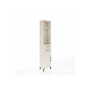 Arges Dolap 4 Raflı 2 Çekmeceli Tek Kapaklı 44x30x221 Aytaşı-aytaşı