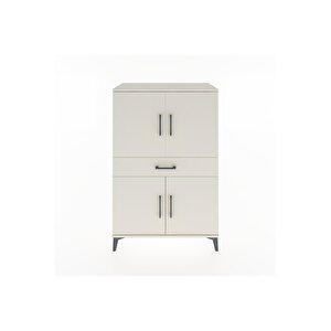 Hyperion Dolap 3 Raflı Tek Çekmeceli 4 Kapaklı 88x44x134 Aytaşı-aytaşı