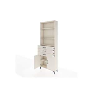 Arges Dolap 4 Raflı 3 Çekmeceli 2 Kapaklı 88x30x243 Aytaşı-aytaşı