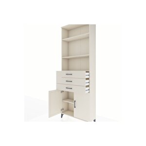 Arges Dolap 4 Raflı 3 Çekmeceli 2 Kapaklı 88x30x243 Aytaşı-aytaşı