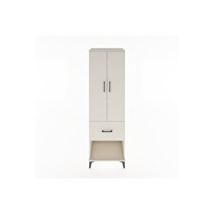 Hyperion Dolap 4 Raflı Tek Çekmeceli 2 Kapaklı 60x44x195 Aytaşı-aytaşı