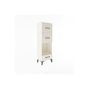 Arges Dolap Tek Raflı 3 Çekmeceli 44x30x134 Aytaşı-aytaşı