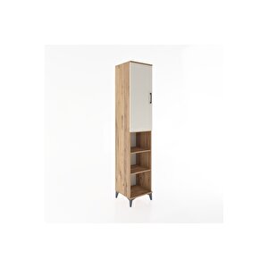 Hyperion Dolap 4 Raflı Tek Kapaklı Tek Askılı 44x44x221 Çam-aytaşı
