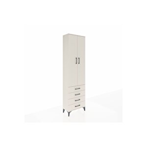 Arges Dolap 2 Raflı 4 Çekmeceli Tek Askılı 60x30x221 Aytaşı-aytaşı
