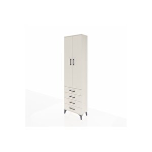 Arges Dolap 2 Raflı 4 Çekmeceli Tek Askılı 60x30x221 Aytaşı-aytaşı