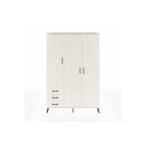 Hyperion Gardrop 6 Raflı 3 Çekmeceli Tek Askılı 132x44x195 Aytaşı-aytaşı