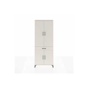Arges Dolap 4 Raflı Tek Çekmeceli 4 Kapaklı 88x30x221 Aytaşı-aytaşı