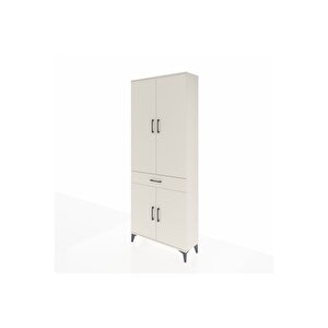 Arges Dolap 4 Raflı Tek Çekmeceli 4 Kapaklı 88x30x221 Aytaşı-aytaşı