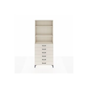Arges Dolap 3 Raflı 6 Çekmeceli 88x30x221 Aytaşı-aytaşı