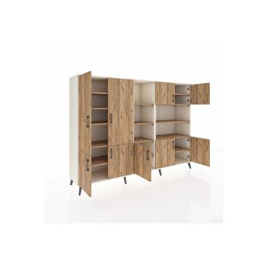 Hyperion Dolap 14 Raflı 9 Kapaklı 220x44x163 Aytaşı-çam