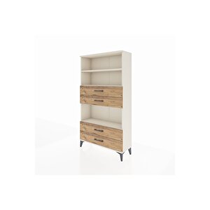 Arges Dolap 3 Raflı 4 Çekmeceli 88x30x163 Aytaşı-çam