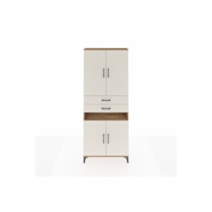 Arges Dolap 5 Raflı 2 Çekmeceli 4 Kapaklı 88x30x221 Çam-aytaşı