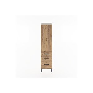 Hyperion Dolap 2 Raflı 3 Çekmeceli Tek Kapaklı 44x44x182 Aytaşı-çam