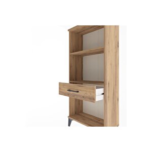 Arges Dolap 2 Raflı Tek Çekmeceli 60x30x134 Çam-çam