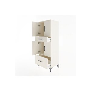 Hyperion Dolap 2 Raflı 2 Çekmeceli 4 Kapaklı 60x44x163 Aytaşı-aytaşı