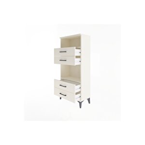 Arges Dolap 2 Raflı 4 Çekmeceli 60x30x134 Aytaşı-aytaşı