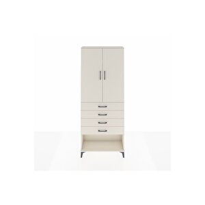 Arges Dolap 3 Raflı 4 Çekmeceli 2 Kapaklı 88x30x221 Aytaşı-aytaşı
