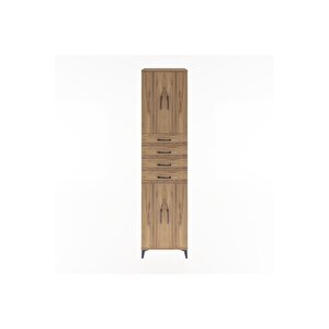 Hyperion Dolap 4 Raflı 4 Çekmeceli 4 Kapaklı 60x44x243 Çam-çam