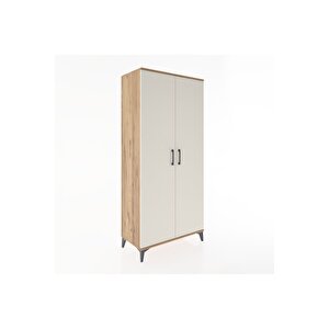 Hyperion Dolap 5 Raflı 2 Kapaklı 88x44x195 Çam-aytaşı