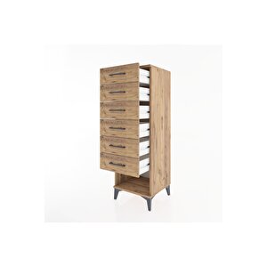 Hyperion Dolap 6 Çekmeceli 44x44x134 Çam-çam