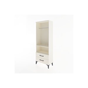 Arges Dolap 2 Raflı 2 Çekmeceli Tek Askılı 60x30x163 Aytaşı-aytaşı