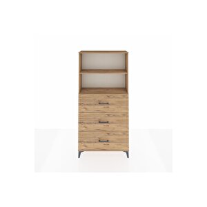 Arges Dolap 2 Raflı 3 Çekmeceli 88x30x182 Çam-çam