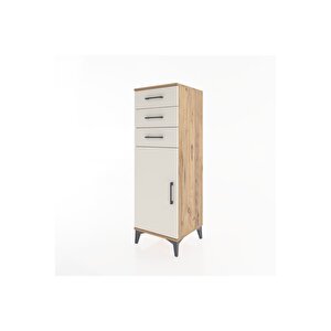 Hyperion Dolap 3 Çekmeceli Tek Kapaklı 44x44x134 Çam-aytaşı