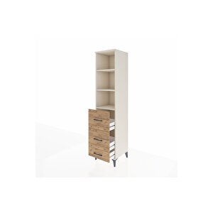 Hyperion Dolap 3 Raflı 3 Çekmeceli 44x44x195 Aytaşı-çam
